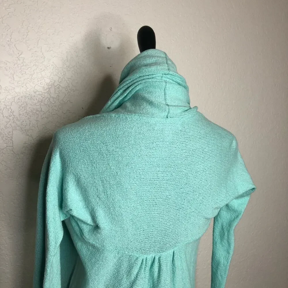 Lilly Pulitzer light blue green open front cardigan size Extra Small XS